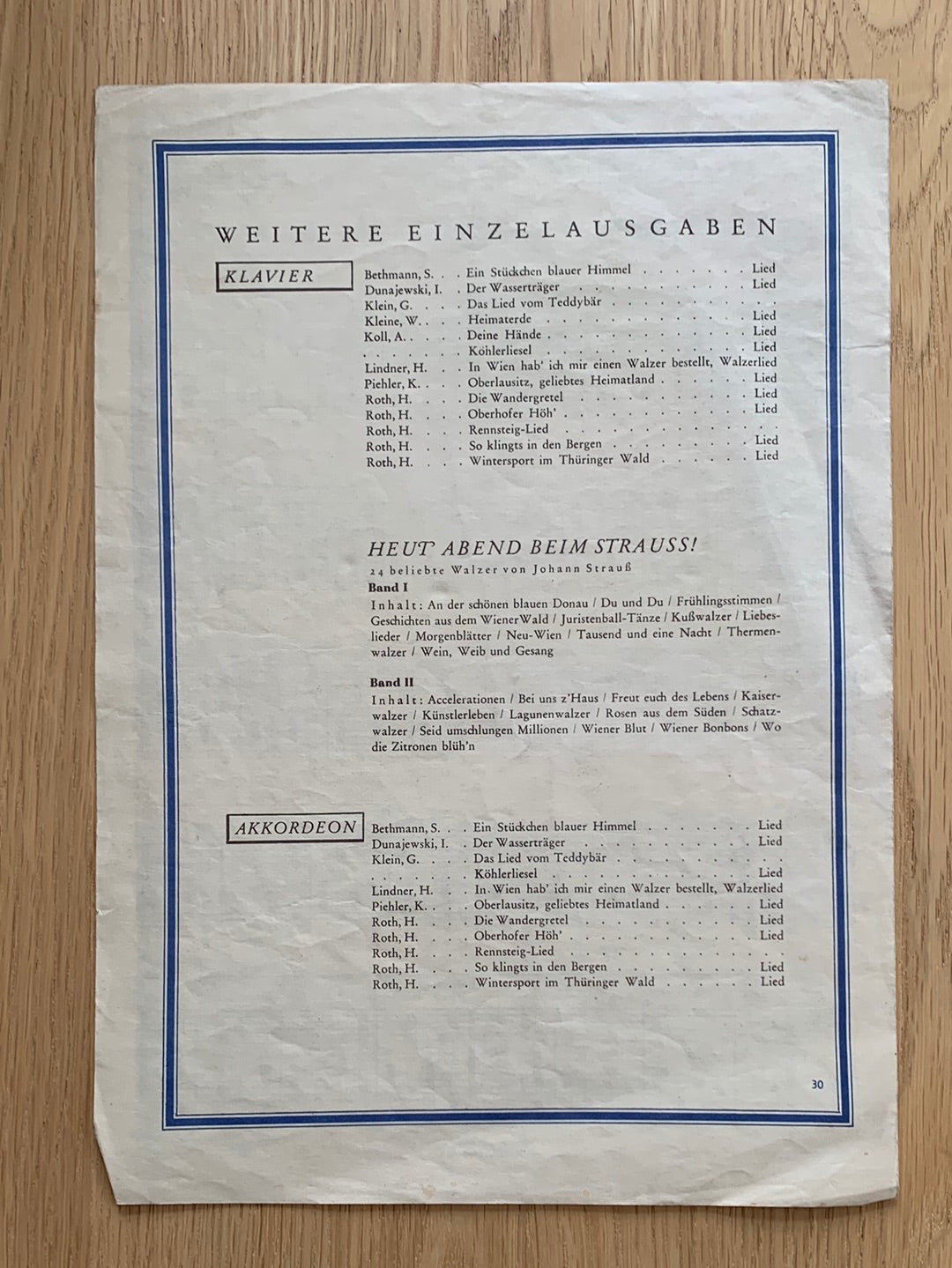 Auf der Oberhofer Höh'n (Akkordeon)