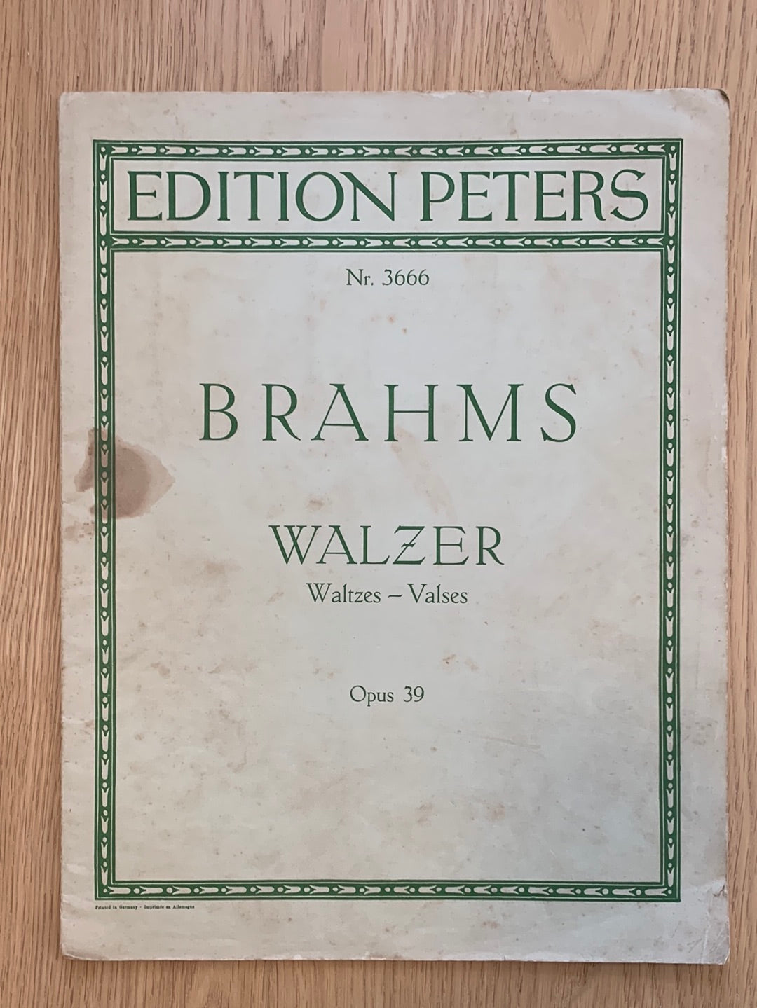 Brahms - Walzer Op.39 (Klavier zu 2 Händen)